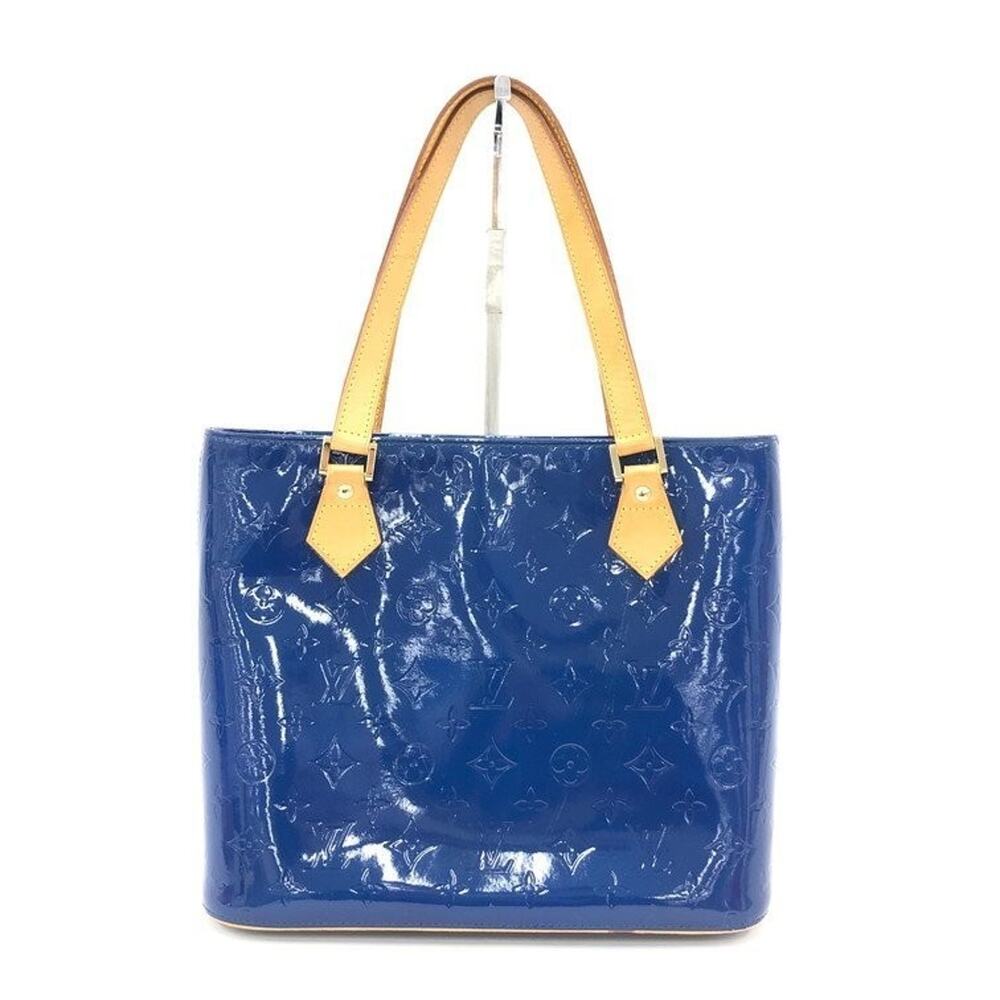 Louis Vuitton Handbag Monogram Blue Vernis Houston M91341/TH0939 w/COA